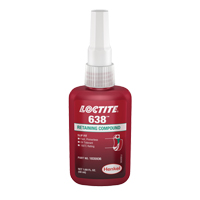 Loctite<sup>®</sup> 638 Retaining Compound, 50 ml, Bottle, Green AF279 | Kelford