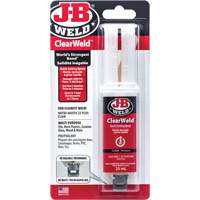 ClearWeld Adhesive, 25 ml, Syringe, Two-Part, Clear AG588 | Kelford