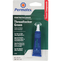 Penetrating Grade Threadlocker, Green, Medium, 6 ml, Tube AH124 | Kelford