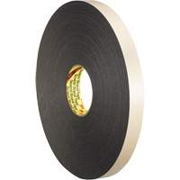 Double-Coated Foam Tape, 33 m (108') L x 12.7 mm (1/2") W, 62 mils, Polyethylene Kelford