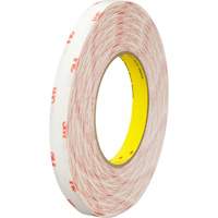 Ruban double face en textile 9456, 25,4 mm (1") x 66 m (216'), Transparent Kelford