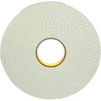 Ruban de mousse avec rev&ecirc;tement deux c&ocirc;t&eacute;s, Ruban double face en mousse, 33 m (108') lo x 25,4 mm (1") la, 62 mils, Ur&eacute;thane Kelford