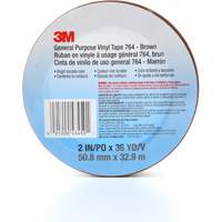 Ruban en vinyle pour travaux g&eacute;n&eacute;raux 764, 50,8 mm (2") la x 32,9 m (108') lo, 5 mils, Brun Kelford