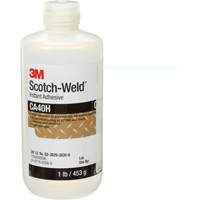Scotch-Weld Instant Adhesive, Clear, Bottle, 1 lbs. Kelford