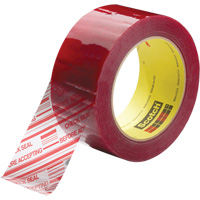 Ruban d'emballage avec message de s&eacute;curit&eacute; Scotch 3779, Adh&eacute;sif Acrylique, 1,8 mils, 48 mm (2") x 914 m (2998') Kelford