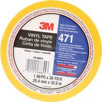 Ruban en vinyle 471, 25,4 mm (1") la x 32,9 m (108') lo, 5,2 mils, Jaune Kelford