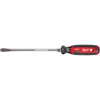 Slotted Screwdriver, 3/8" Tip, Round, 330 mm L, Cushion Grip Handle Kelford