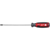 Cabinet Screwdriver, 3/16" Tip, Round, 254 mm L, Cushion Grip Handle Kelford