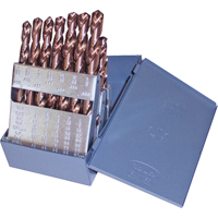 Jobber Length Drill Set, 15 Pieces, Cobalt Kelford