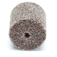 Meule d'abrasion et de polissage unitaris&eacute;e Scotch-Brite, 1" x 1", Arbre de 3/16"-7, Grain de Moyen, Oxyde d'aluminium Kelford