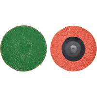 Zirc Plus Quick-Change Cloth Disc, 2" Dia., 40 Grit, Zirconia Alumina Kelford
