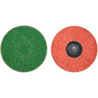 Zirc Plus Quick-Change Cloth Disc, 3" Dia., 120 Grit, Zirconia Alumina Kelford