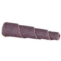 ALO Spiral Cartridge Roll, 100 Grit, 5/8" Dia., Aluminum Oxide, 1-1/2" L, 1/8" Arbor Kelford
