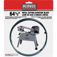 Bandsaw Metal Blade, Carbon Steel, 64-1/2" L x 1/2" W x 0.025" Thick, 24 TPI Kelford