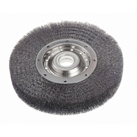 Crimped Wire Wheel Brushes - Wide Face, 6" Dia., 0.0118" Fill, 2" Arbor Kelford