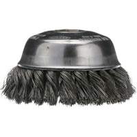 Knotted Cup Brush, 4" Dia. x 5/8"-11 Arbor Kelford