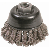 Knot Wire Cup Brushes - High Speed Small Grinder, 2-3/4" Dia. x 5/8"-11 Arbor Kelford