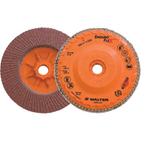 Disque &agrave; lamelles Enduro-Flex, 4-1/2" x 5/8"-11, Type 27, Grain 60, Alumine de zirconium Kelford