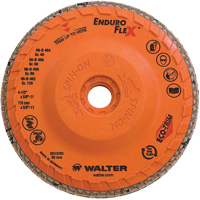 Disque &agrave; lamelles Enduro-Flex, 4-1/2" x 5/8"-11, Type 27, Grain 120, Alumine de zirconium Kelford