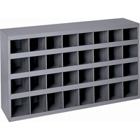 Armoires pour bacs de rangement en acier, 33-3/4" la x 12" p x 19-1/4" h, Gris Kelford