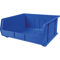 Plastic Bin, 16-1/2" W x 11" H x 18" D, Blue CB117 | Kelford