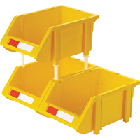 Bac empilable & &agrave; suspendre, 4-13/16" la, 3-3/16" h x 7-1/8" p, Jaune Kelford
