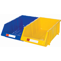 Stack & Hang Bin, 11-13/16" W x 7" H x 17-11/16" D, Yellow Kelford