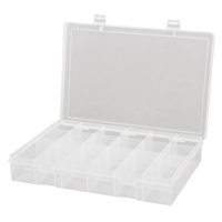 Compact Polypropylene Compartment Cases, 13-1/8" W x 9" D x 2-5/16" H, 18 Compartments CB503 | Kelford