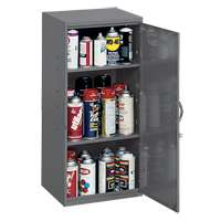 Utility Cabinet, Steel, 2 Shelves, 30" H x 13-3/4" W x 12-3/4" D, Grey Kelford