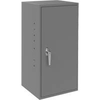Utility Cabinet, Steel, 2 Shelves, 30" H x 13-3/4" W x 12-3/4" D, Grey Kelford
