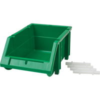 Bac empilable & &agrave; suspendre, 4-13/16" la, 3-3/16" h x 7-1/8" p, Vert Kelford