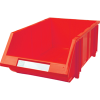 Stack & Hang Bin, 11-13/16" W x 7" H x 17-11/16" D, Red Kelford