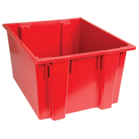Stack & Nest Totes, 13" x 23.5" x 19.5", Red Kelford