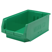 Giant Stacking Containers, 12.375" W x 19.75" D x 7.875" H, Green Kelford