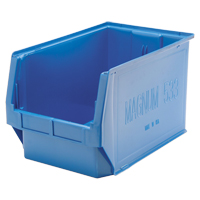 Contenants g&eacute;ants empilables, 12,375" la x 19,75" p x 11,875" h, Bleu Kelford