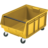 Bac g&eacute;ant empilable et mobile, 11-7/8" ha x 18-3/8" la x 29" p, Capacit&eacute; de 150 lb, Jaune Kelford