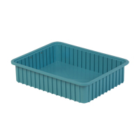 Contenants Divider Box, Poly&eacute;thyl&egrave;ne, 22,4" la x 17,4" p x 5" h, Bleu p&acirc;le Kelford