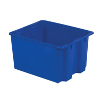 Contenants Stack-N-Nest Polylewton, 12" x 21" x 17", Bleu Kelford