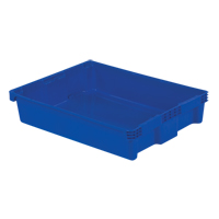 Contenants Stack-N-Nest Polylewton, 6,1" x 29,6" x 22,4", Bleu Kelford