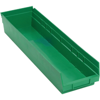 Bacs pour tablette, 6-5/8" la x 4" H x 23-5/8" p, Vert, Capacit&eacute; 50 lb Kelford