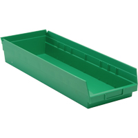 Bacs pour tablette, 8-3/8" la x 4" H x 23-5/8" p, Vert, Capacit&eacute; 50 lb Kelford