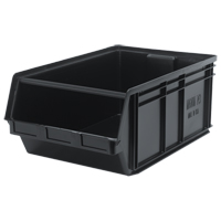 MAGNUM Bin, 11-7/8" H x 18-3/8" W x 29" D, 150 lbs. Capacity, Black Kelford