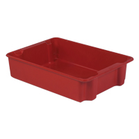 Stack-N-Nest<sup>®</sup> Plexton Containers, 24" W x 34.1" D x 8.1" H, Red CD191 | Kelford
