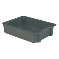 Stack-N-Nest<sup>®</sup> Plexton Containers, 24" W x 34.1" D x 8.1" H, Grey CD205 | Kelford