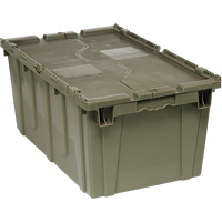 Box Transfer with Lid, 12.5" x 16.5625" x 27.3125", Grey Kelford
