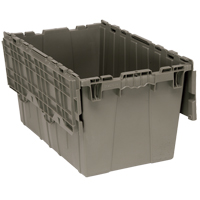 Attached-Top Distribution Container, 16-1/4" x 25-3/8" x 14-1/8", Grey Kelford