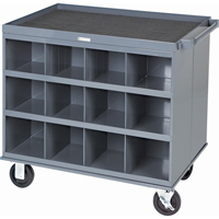 Heavy-Duty 2-Sided Mobile Carts/Work Stations, 1000 lbs. Capacity, 34" x W, 32" x H, 24" D, All-Welded CD330 | Kelford
