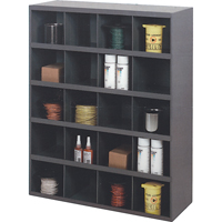 Storage Bin Cabinets, Steel, 20 Drawers, 33-3/4" x 12" x 42", Grey Kelford