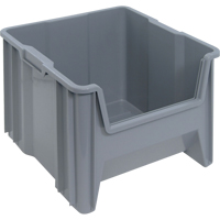 Giant Stacking Containers, 16.5" W x 17.5" D x 12.5" H, Grey CD578 | Kelford