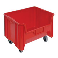 Mobile Giant Stack Container, 12-7/16" H x 19-7/8" W x 15-1/4" D, 250 lbs. Capacity, Red CD937 | Kelford
